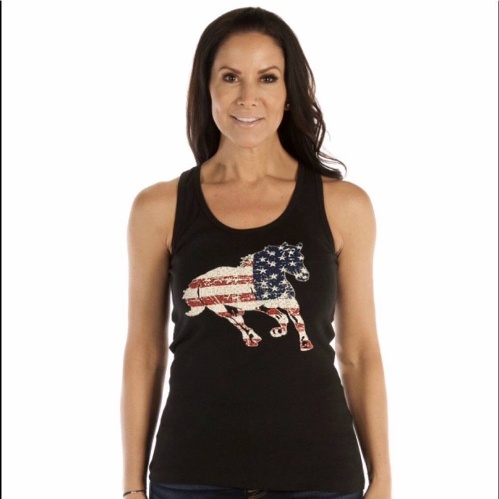 💙❤️🇺🇸🐴Patriotic Stallion Tank Top💙❤️🐴🐎🇺🇸
